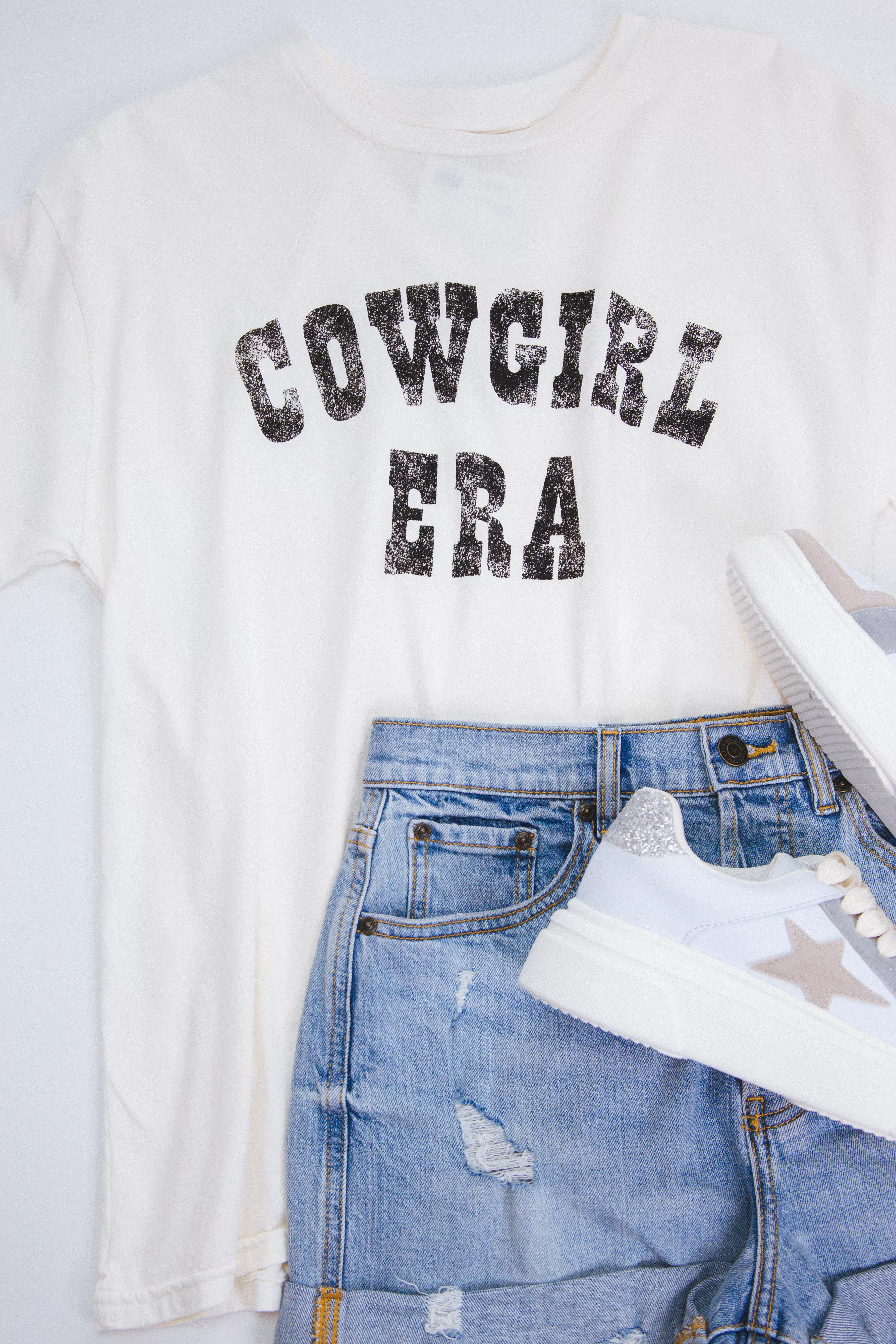 Cowgirl Era Graphic Tee, Cream