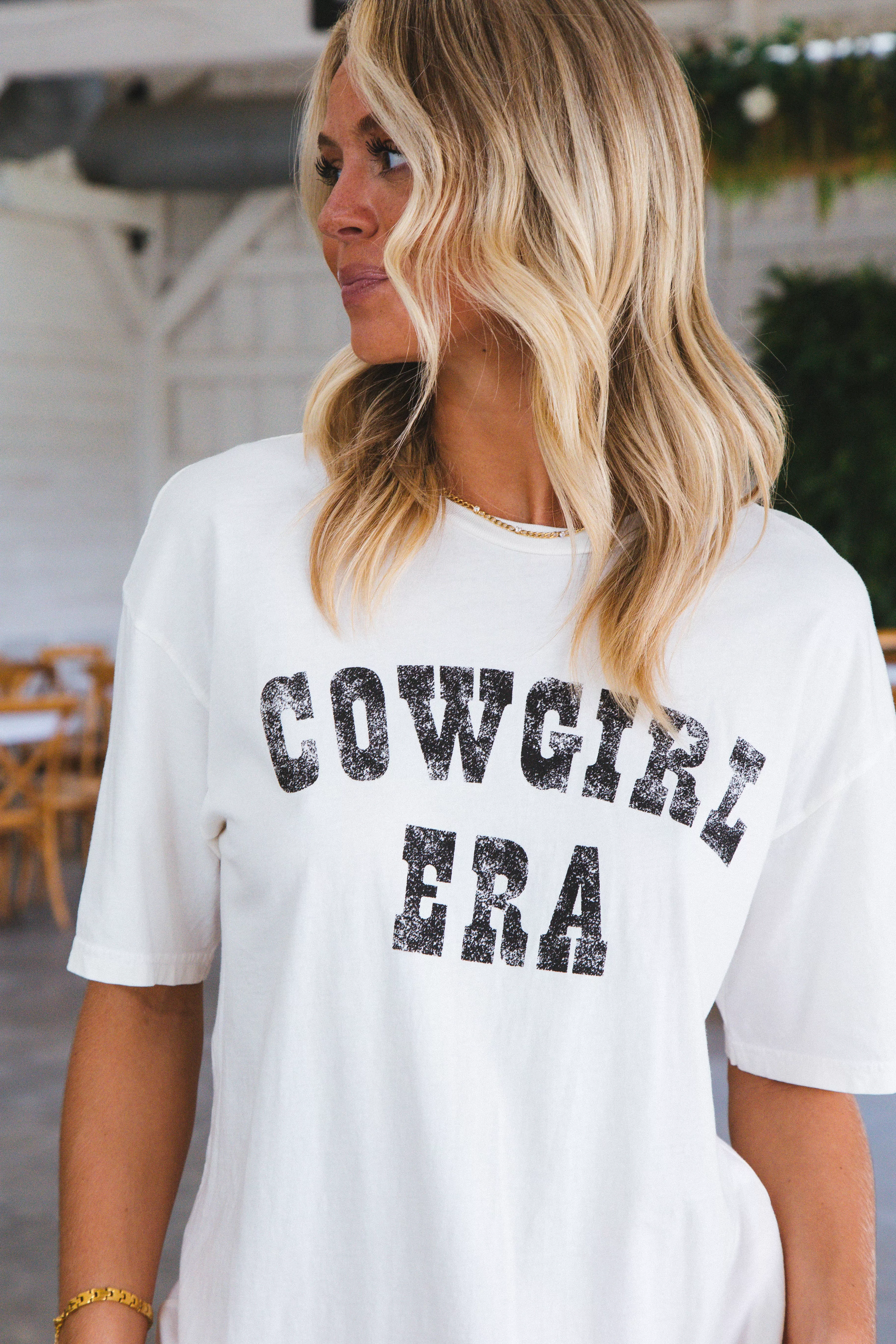 Cowgirl Era Graphic Tee, Cream