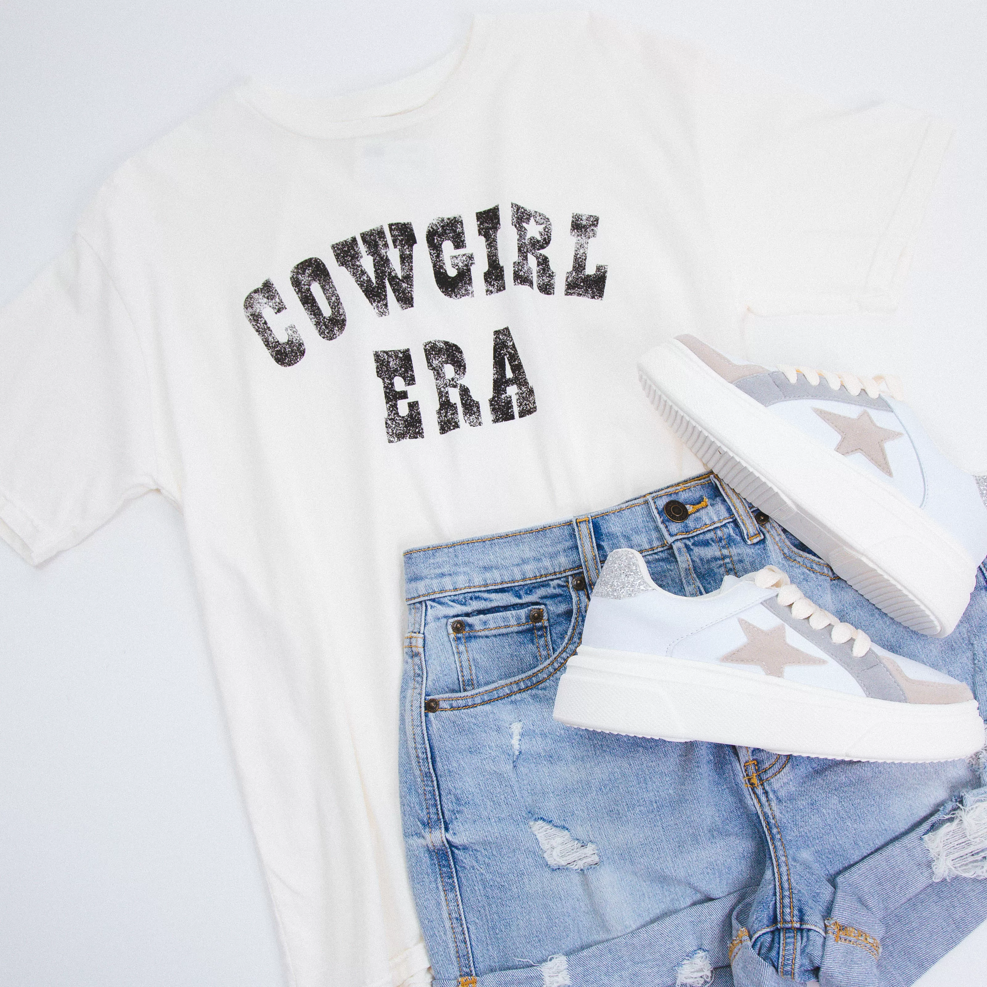 Cowgirl Era Graphic Tee, Cream