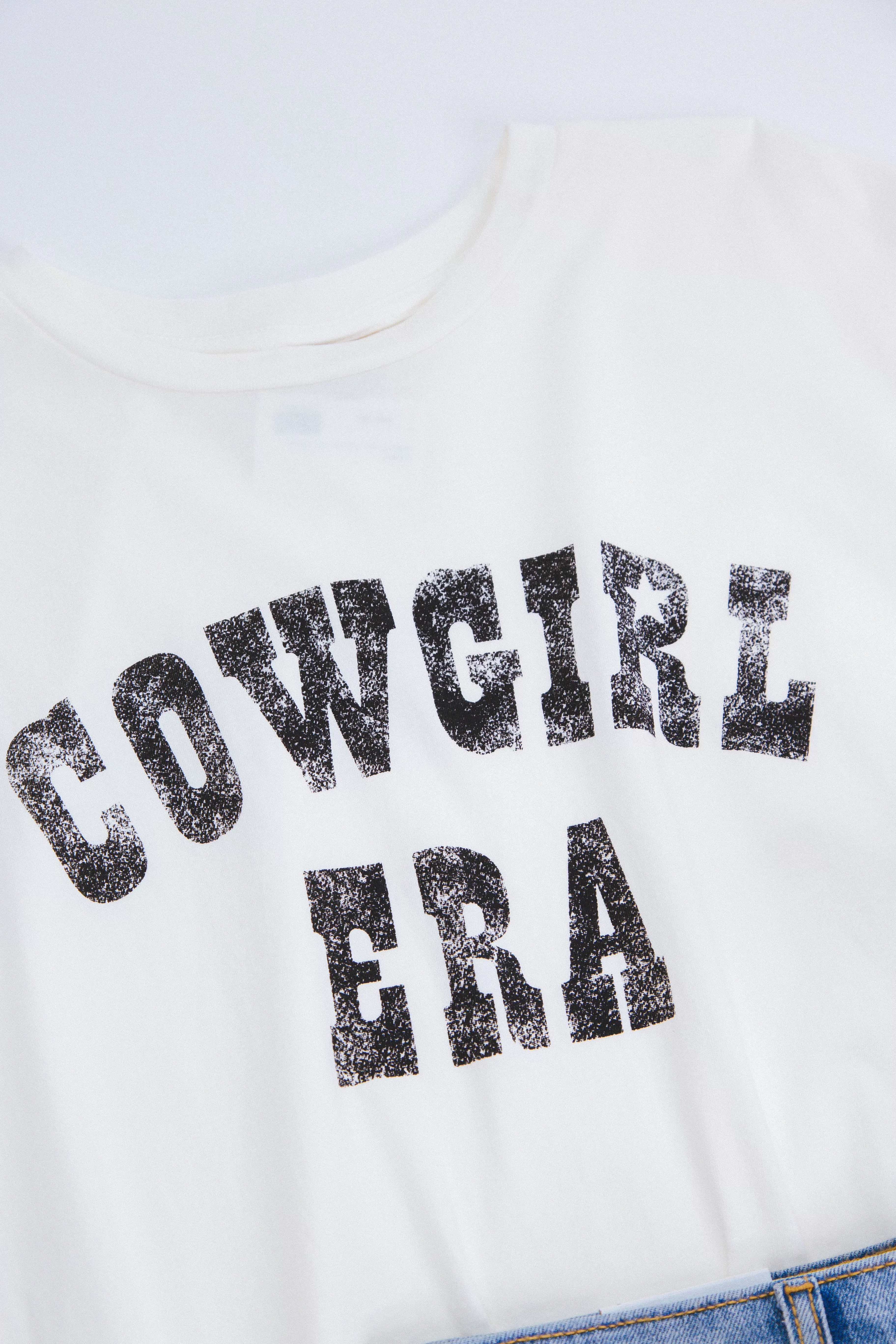 Cowgirl Era Graphic Tee, Cream