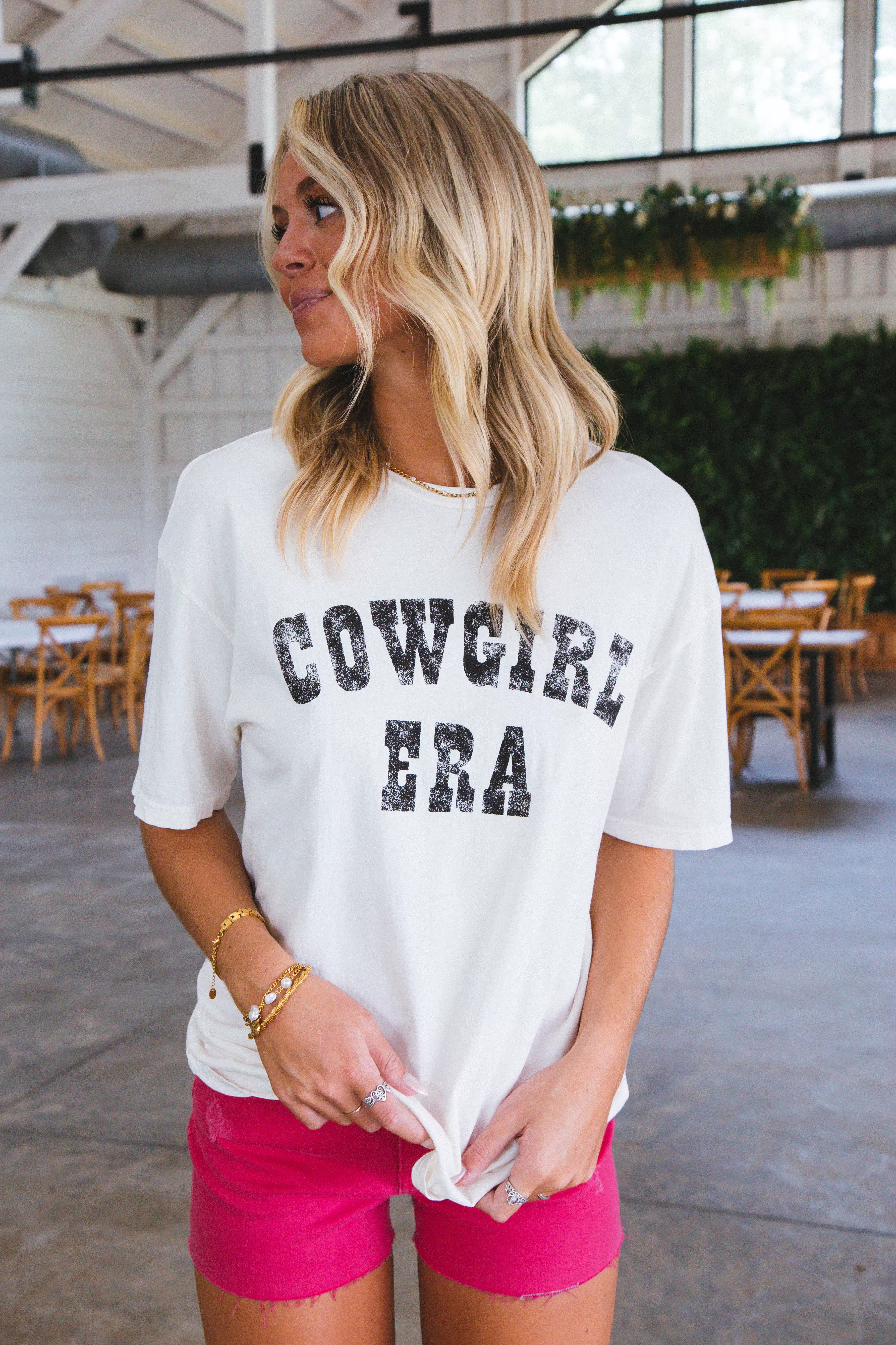 Cowgirl Era Graphic Tee, Cream