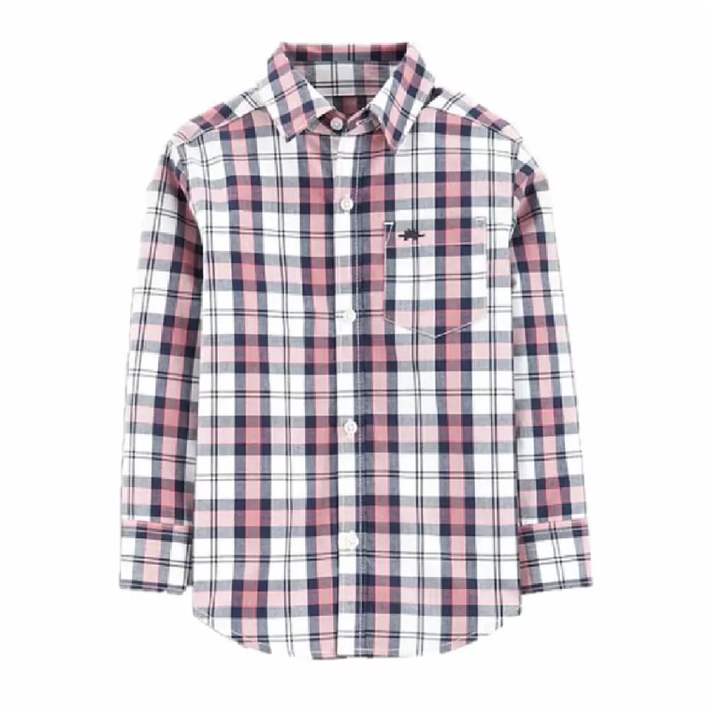 CRT Pink and Blue Check Shirt 1050