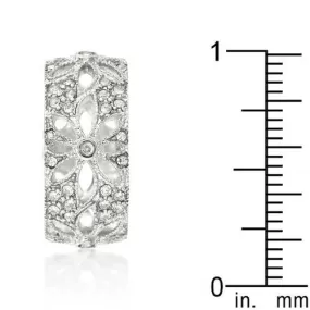 Crystal Floral Filigree Band