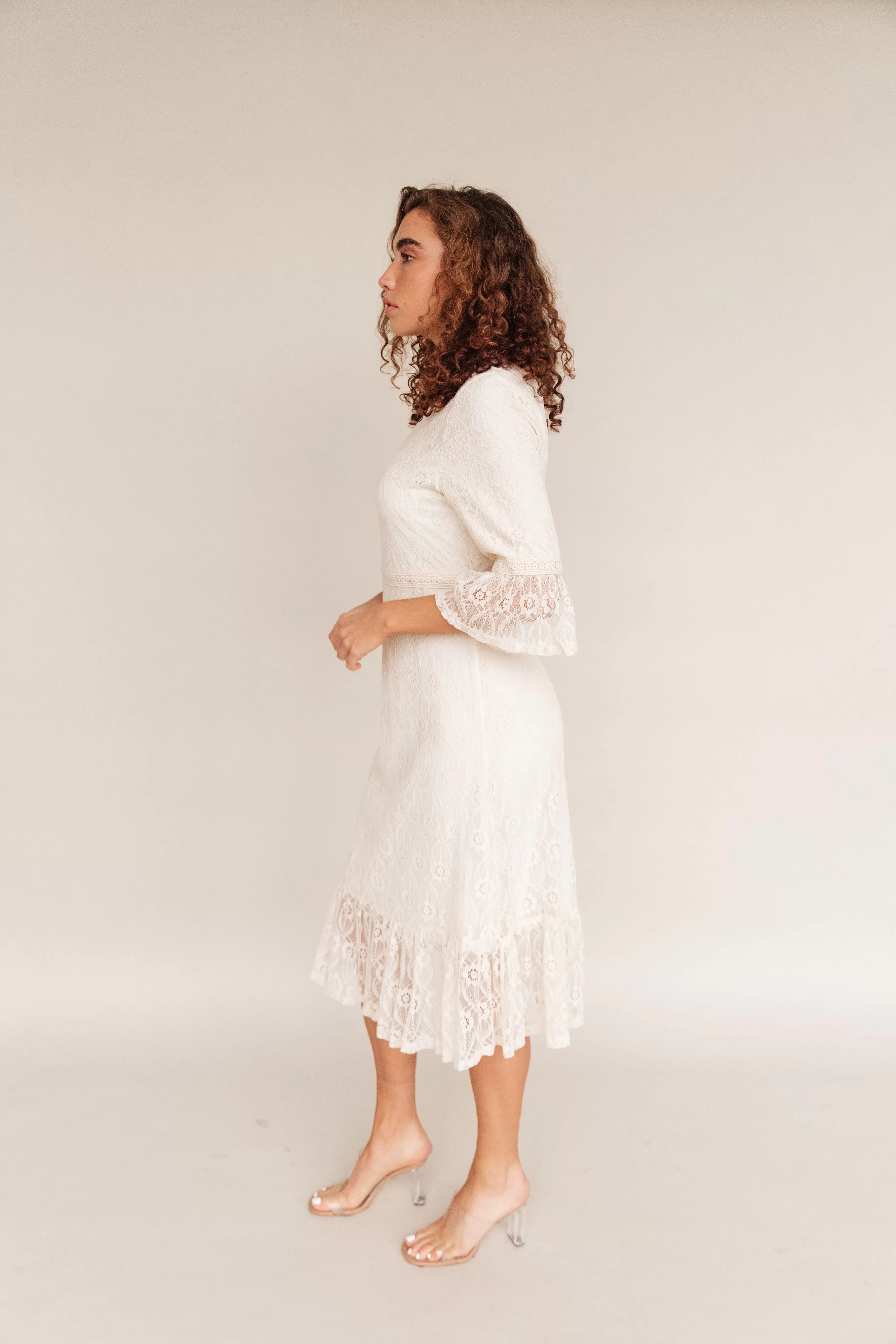 Daphne Lace Midi Dress