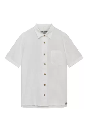 DINGWALLS - Linen Shirt White