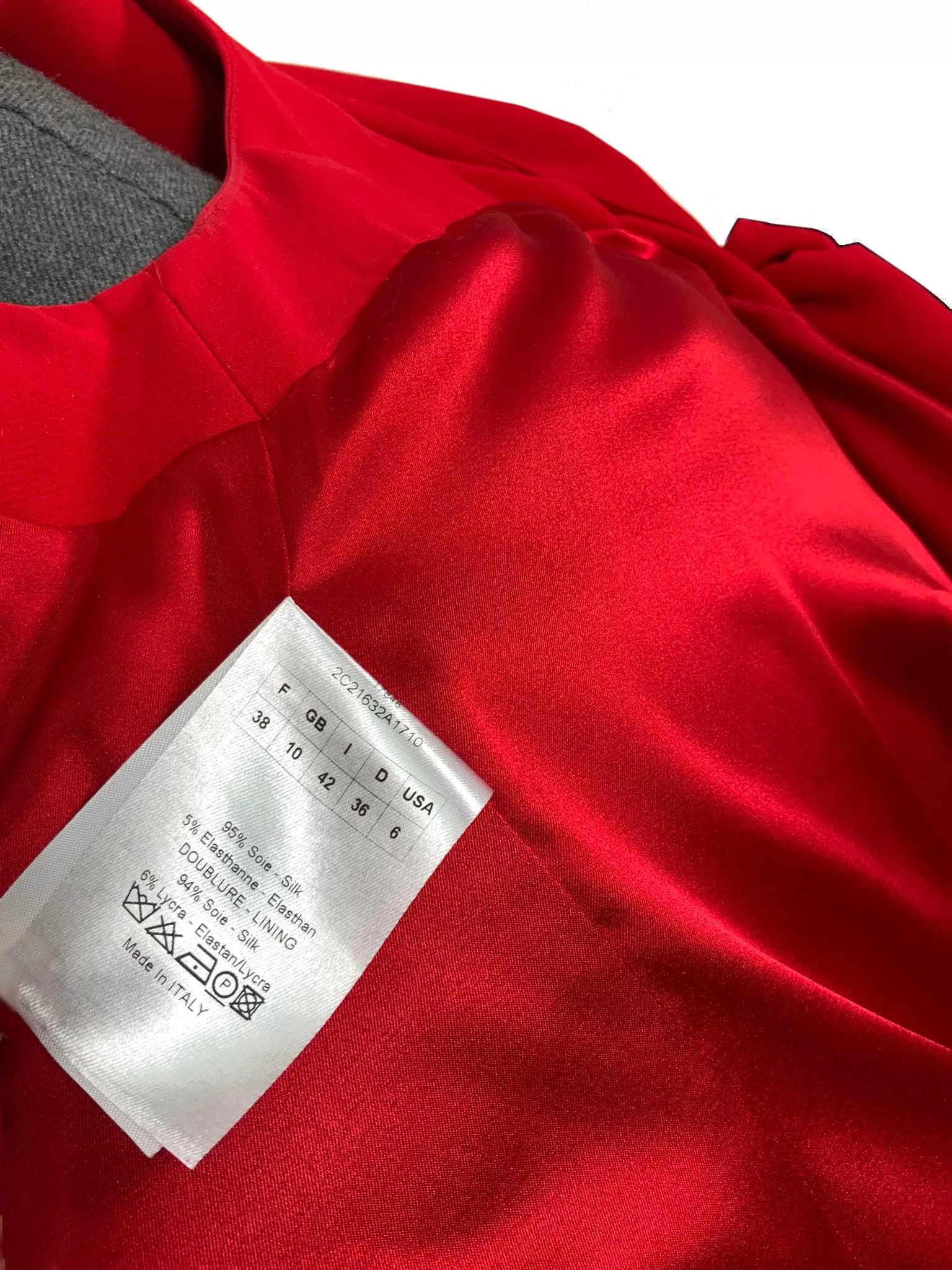 Dior Silk Bow Cocktail Dress Size M