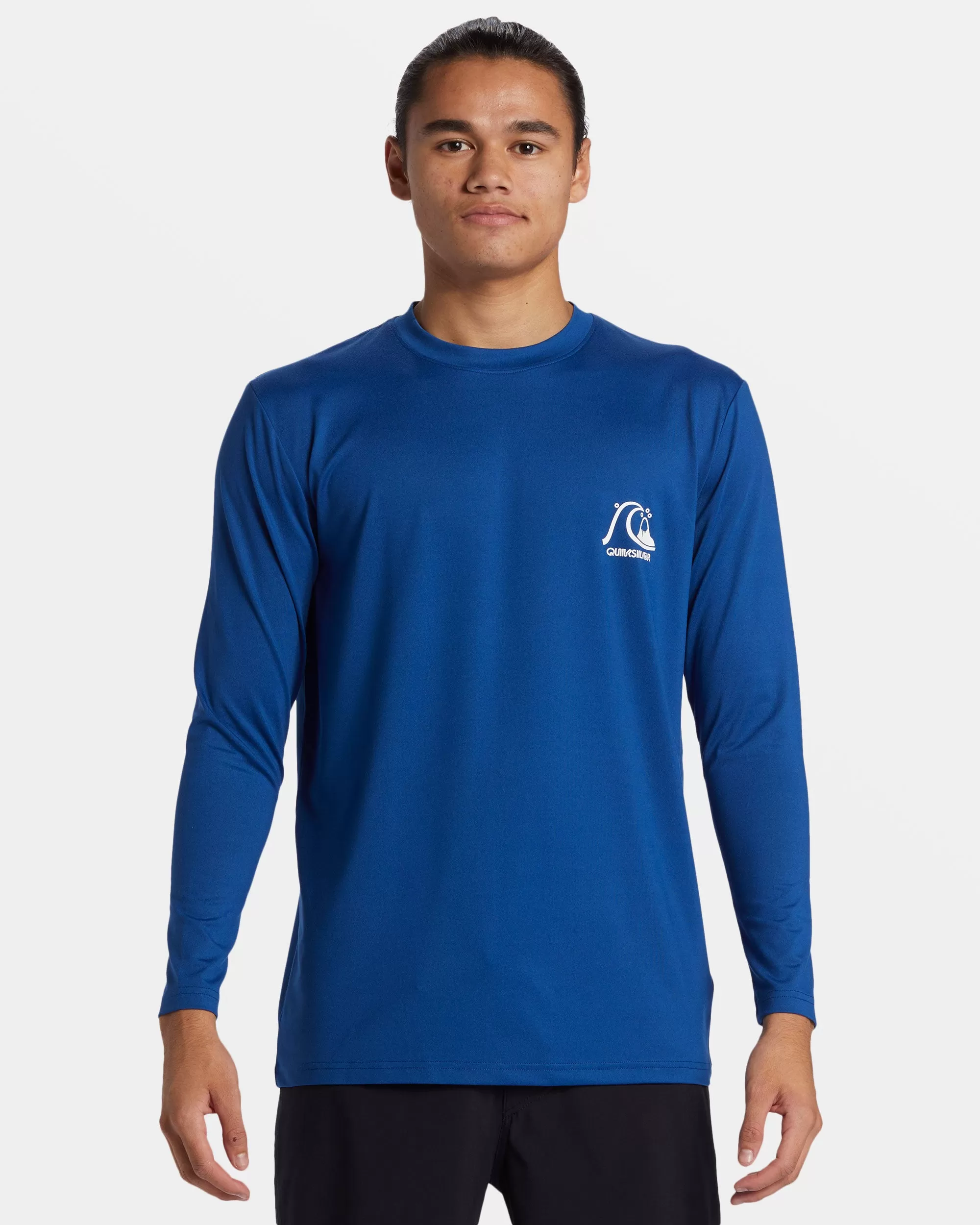 DNA Bubble Logo Long Sleeve Surf Tee - Monaco Blue