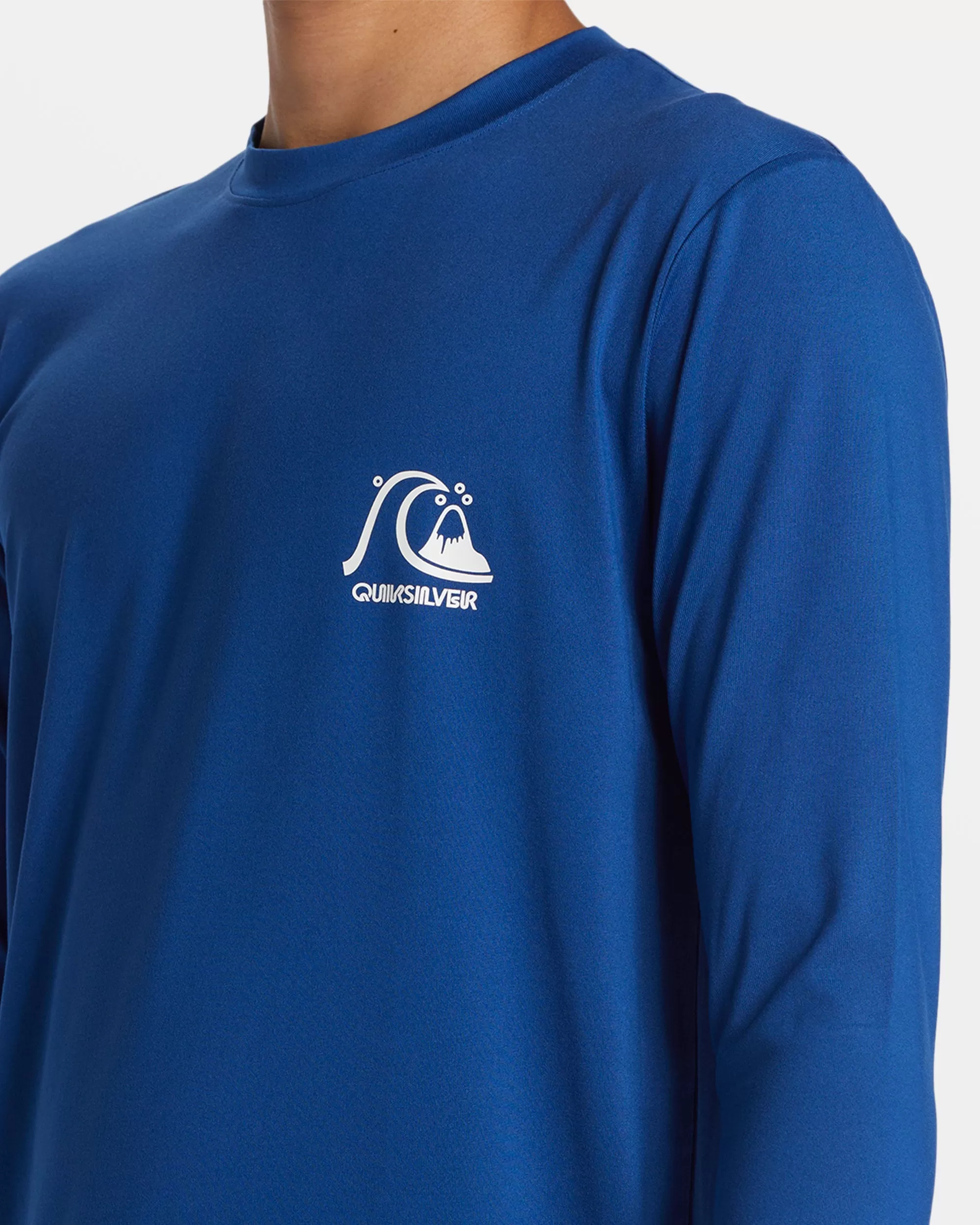 DNA Bubble Logo Long Sleeve Surf Tee - Monaco Blue