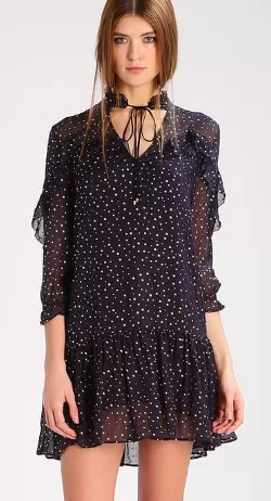 Dotted Ruffle Dress