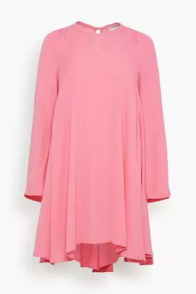 Double Georgette Long Sleeve Dress in Bubble