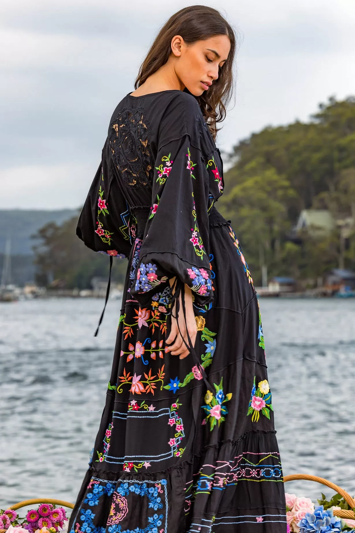 Dream In Colour Cottage Dress - Black