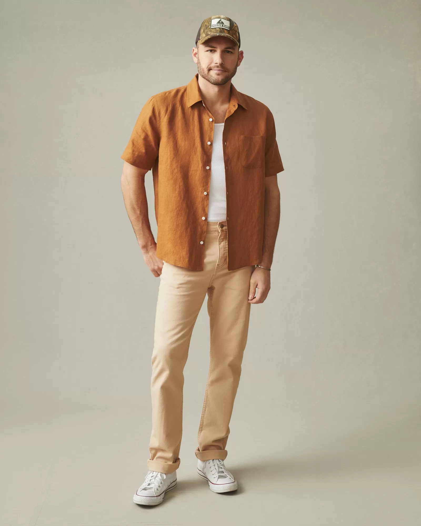 Easy Linen Shirt - Cashew