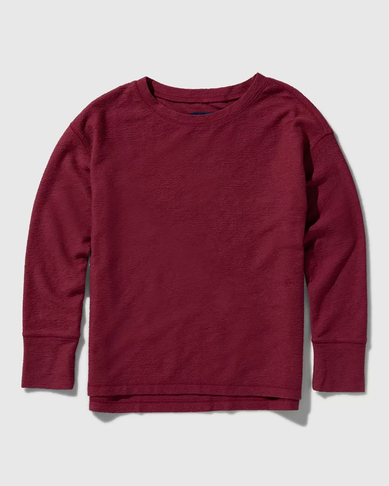 EcoKnit Textured Long-Sleeve Tee