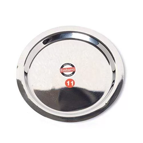 Embassy Stainless Steel Ciba Tope Lid, Set of 4 (Medium Sizes 11-14; 18.3, 20, 21.3, 22.8 cms)