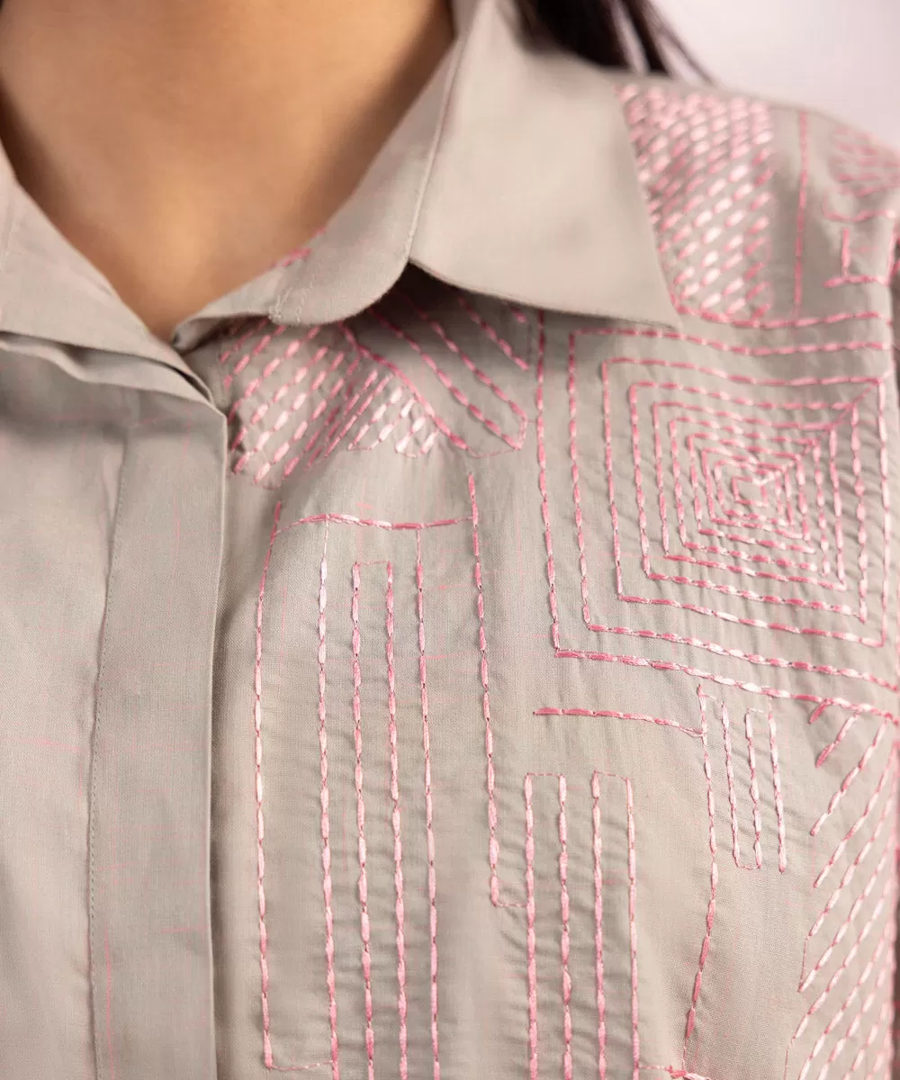 Embroidered Cotton Shirt