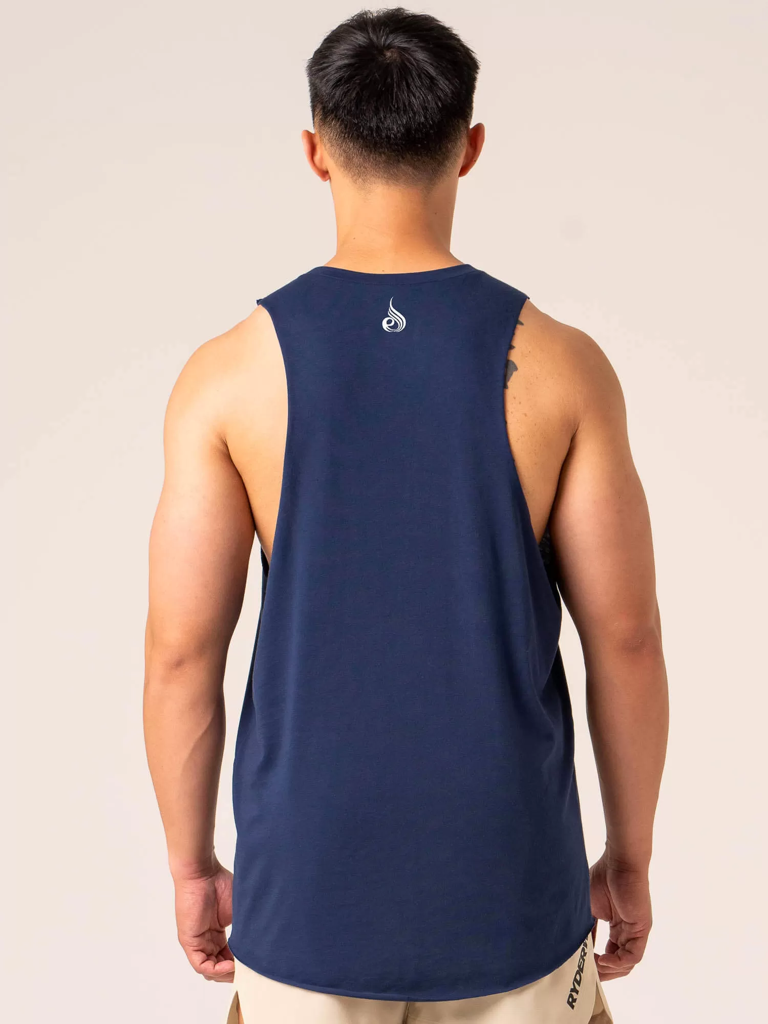 Emerge Drop Armhole Tank - Navy