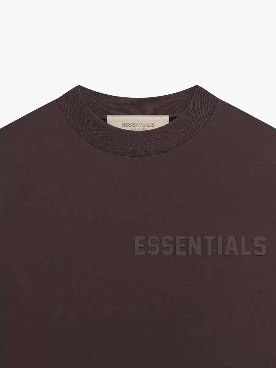 ESSENTIALS JERSEY SS TEE PLUM