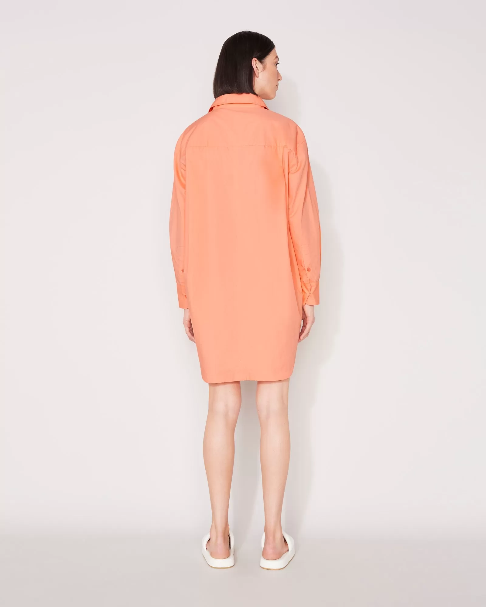 EVERYDAY SHIRT DRESS - PAPAYA PUNCH