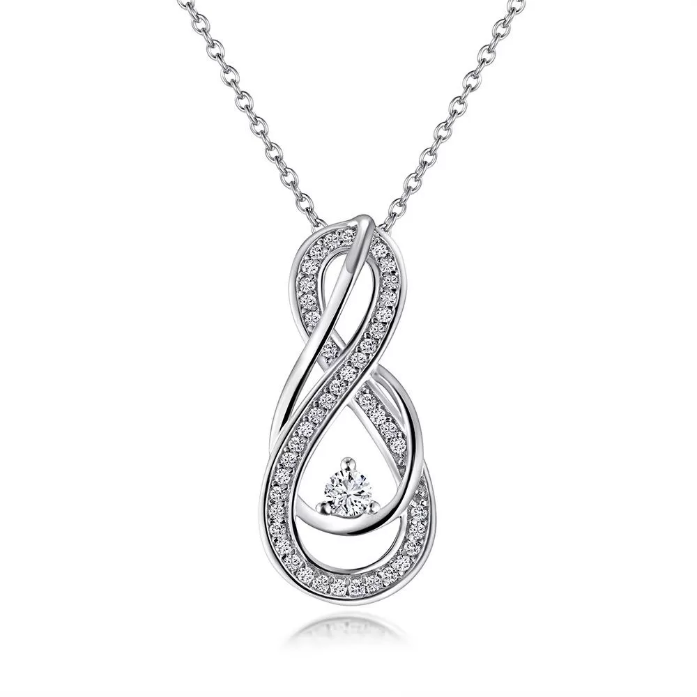 Exquisite Infinity Pendant Necklace