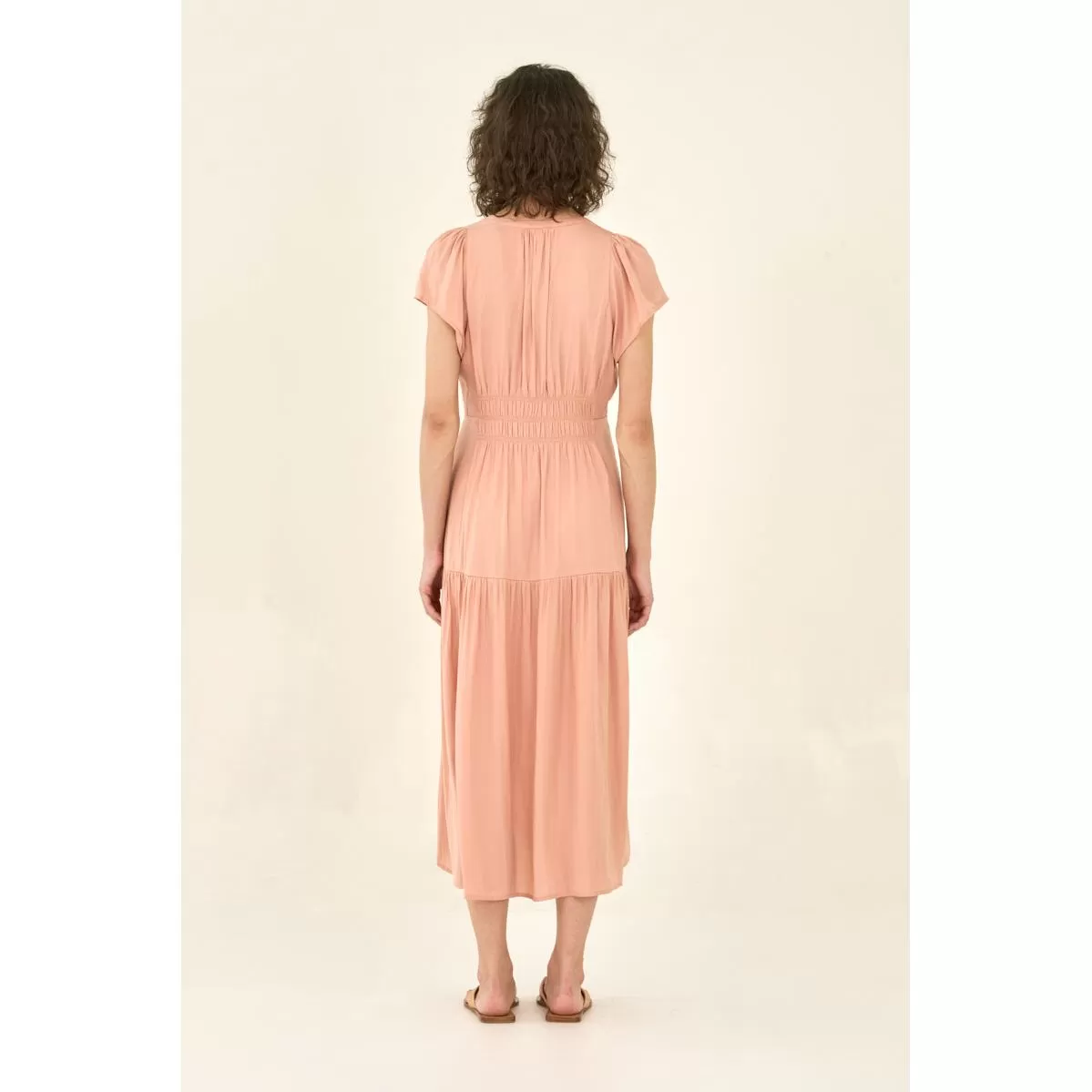 Ezrie Grade and Gather Peche Midi Dress