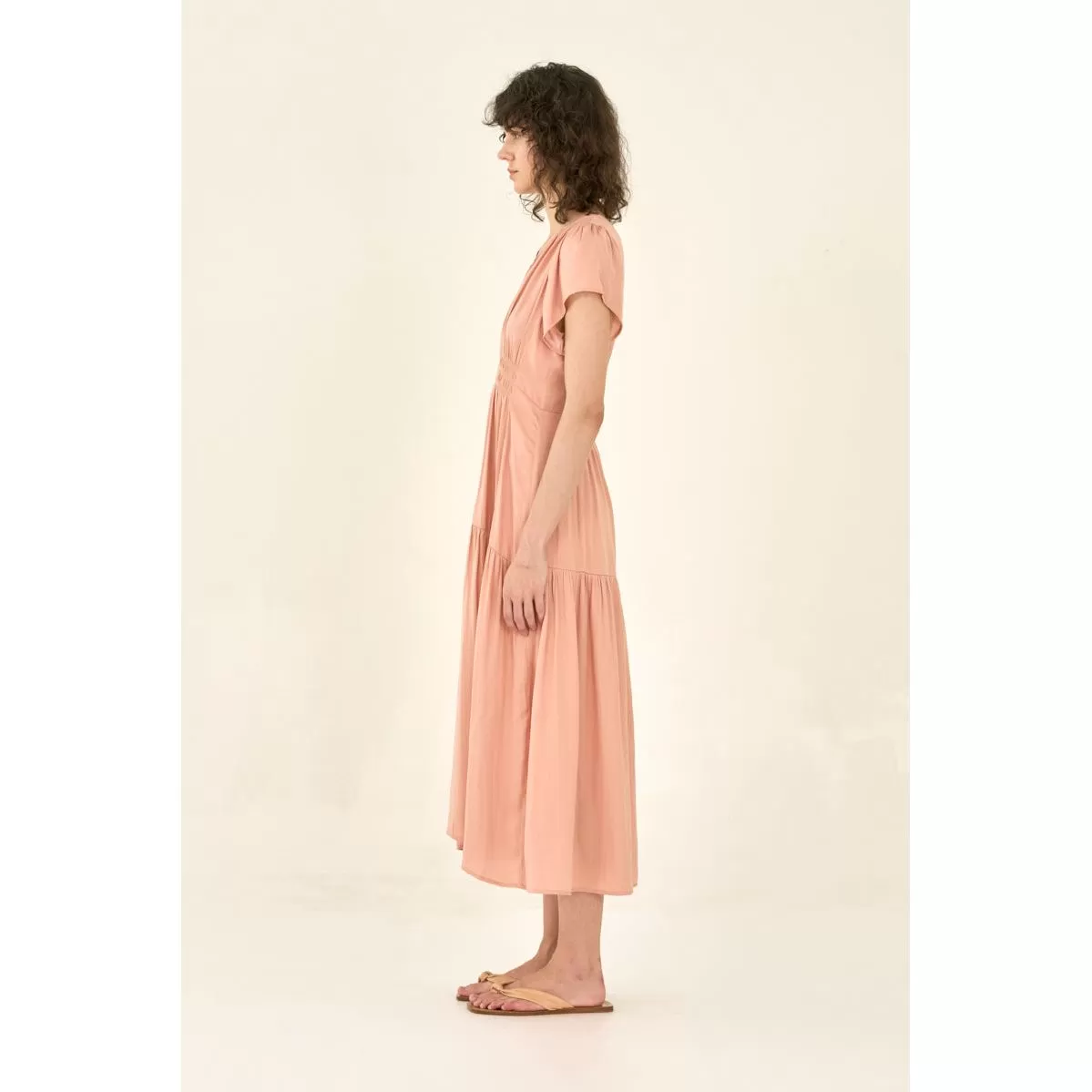 Ezrie Grade and Gather Peche Midi Dress