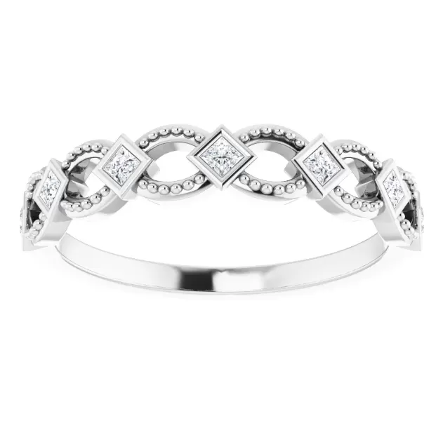 Fabianna 1/6 Diamond Stackable Anniversary Band