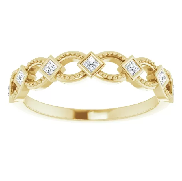 Fabianna 1/6 Diamond Stackable Anniversary Band