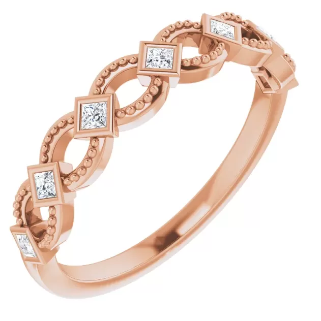 Fabianna 1/6 Diamond Stackable Anniversary Band