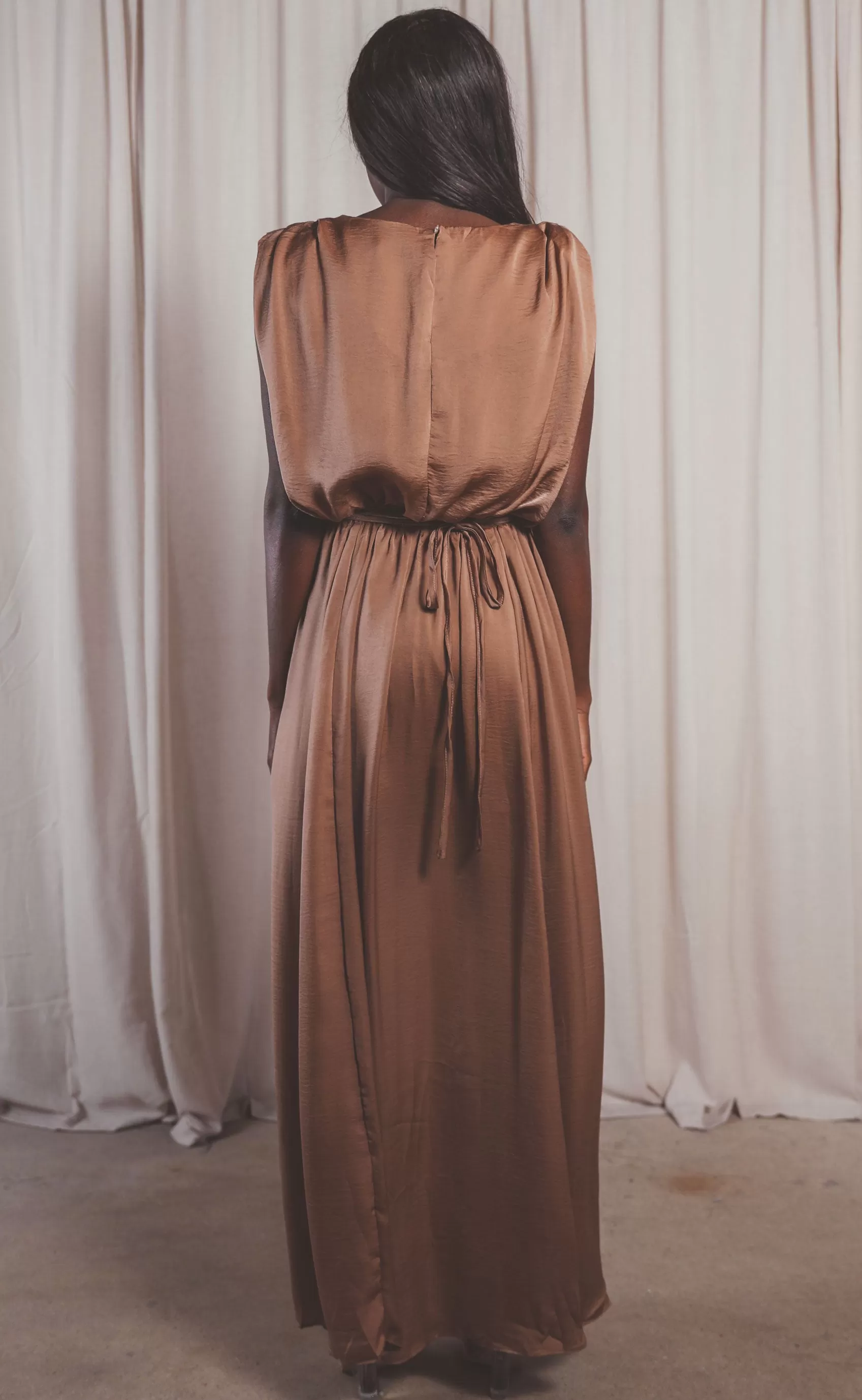 fame and fortune dress - brown