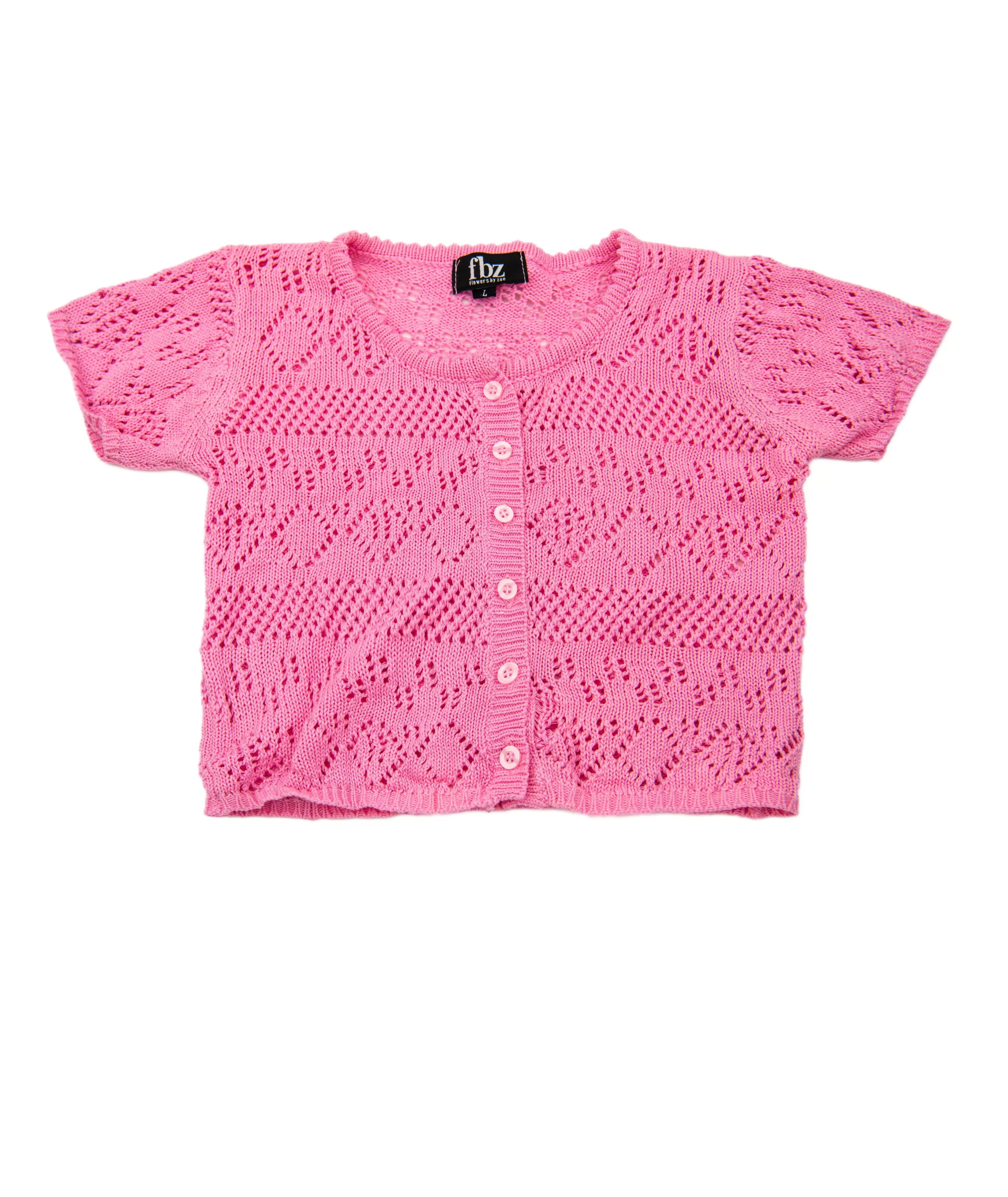 FBZ Girls Short Sleeve Knit Cardigan