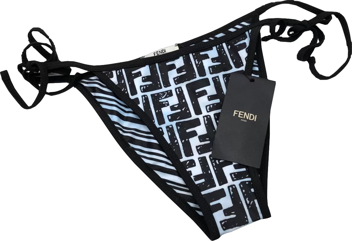 Fendi Blue Bikini Bottoms UK M