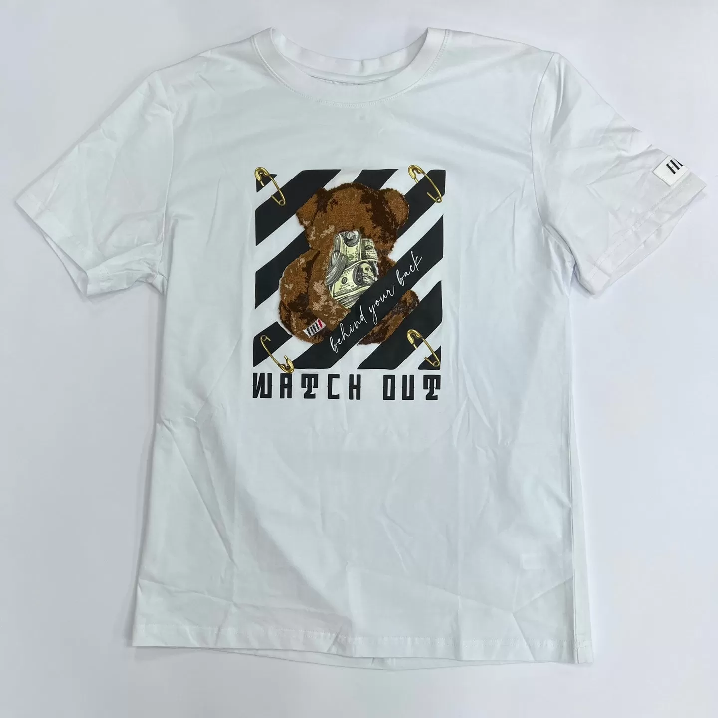 FIFTH LOOK Watch Out Terry Bear Graphic T-Shirt