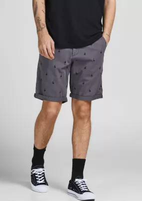 Flamingo Printed Shorts (Asphalt)