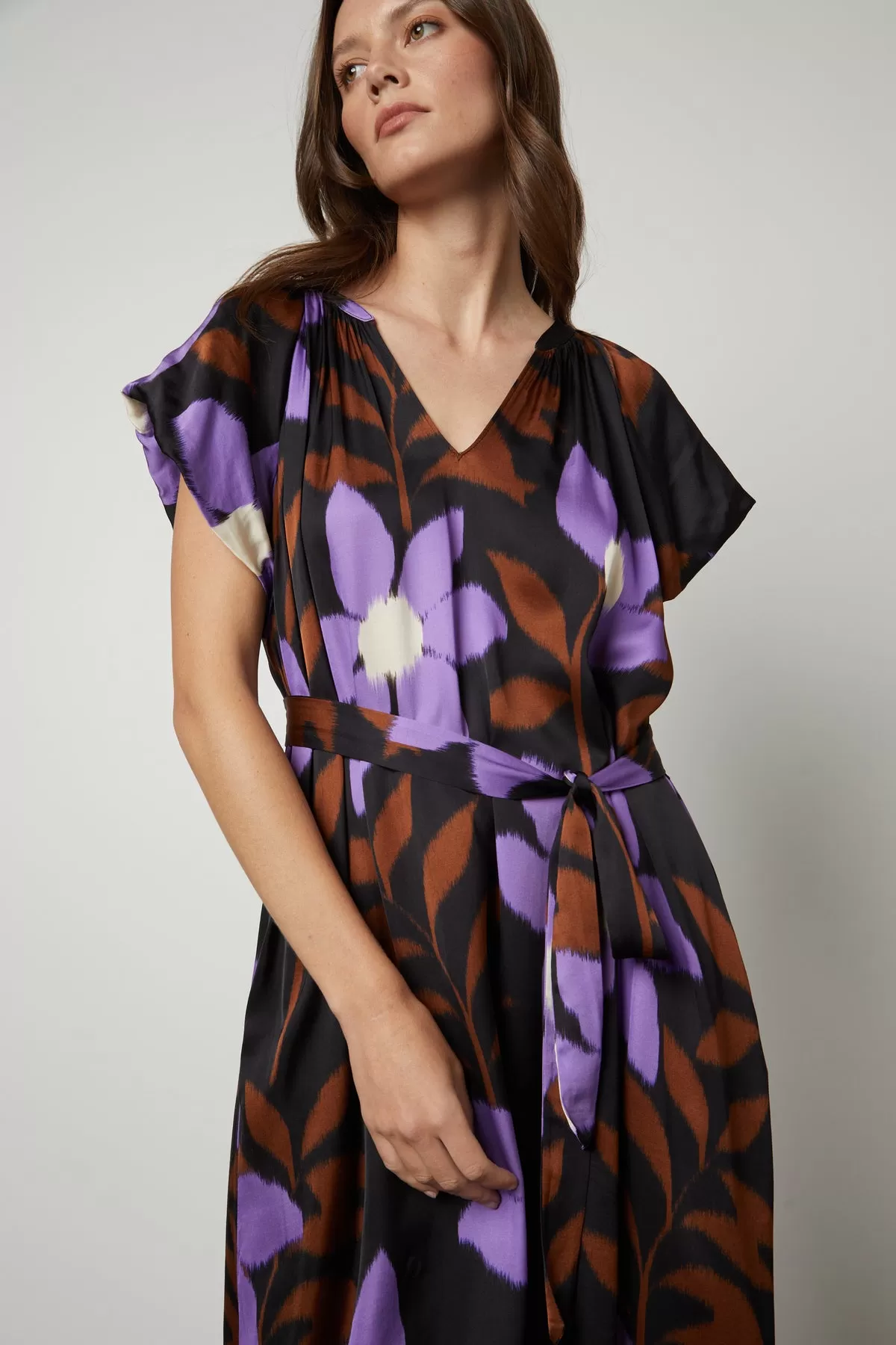 FRANCINE PRINTED MIDI DRESS