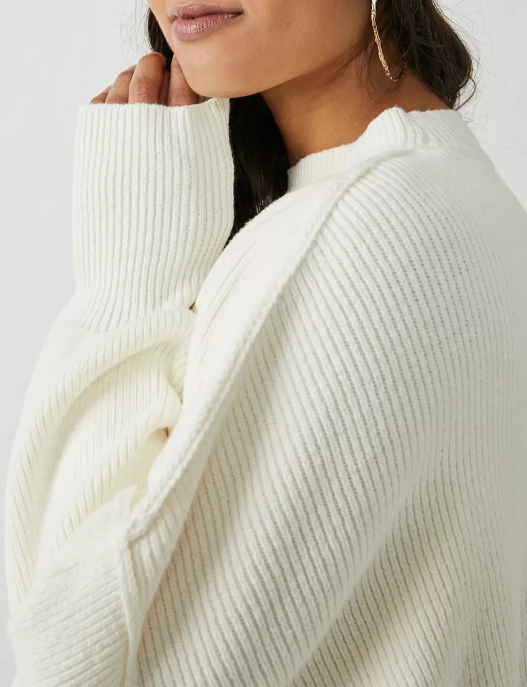 Free People Easy Street Crop Pullover, Moon Glow