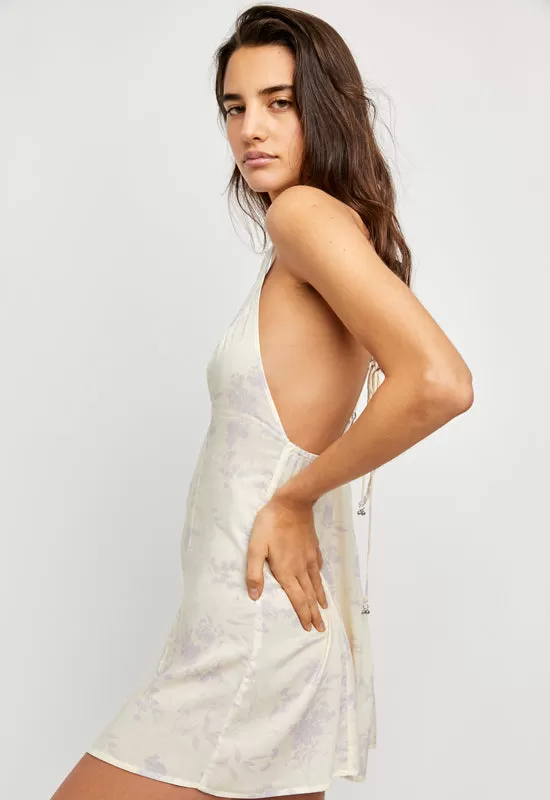 Free People - In Control Mini Dress Ivory Combo