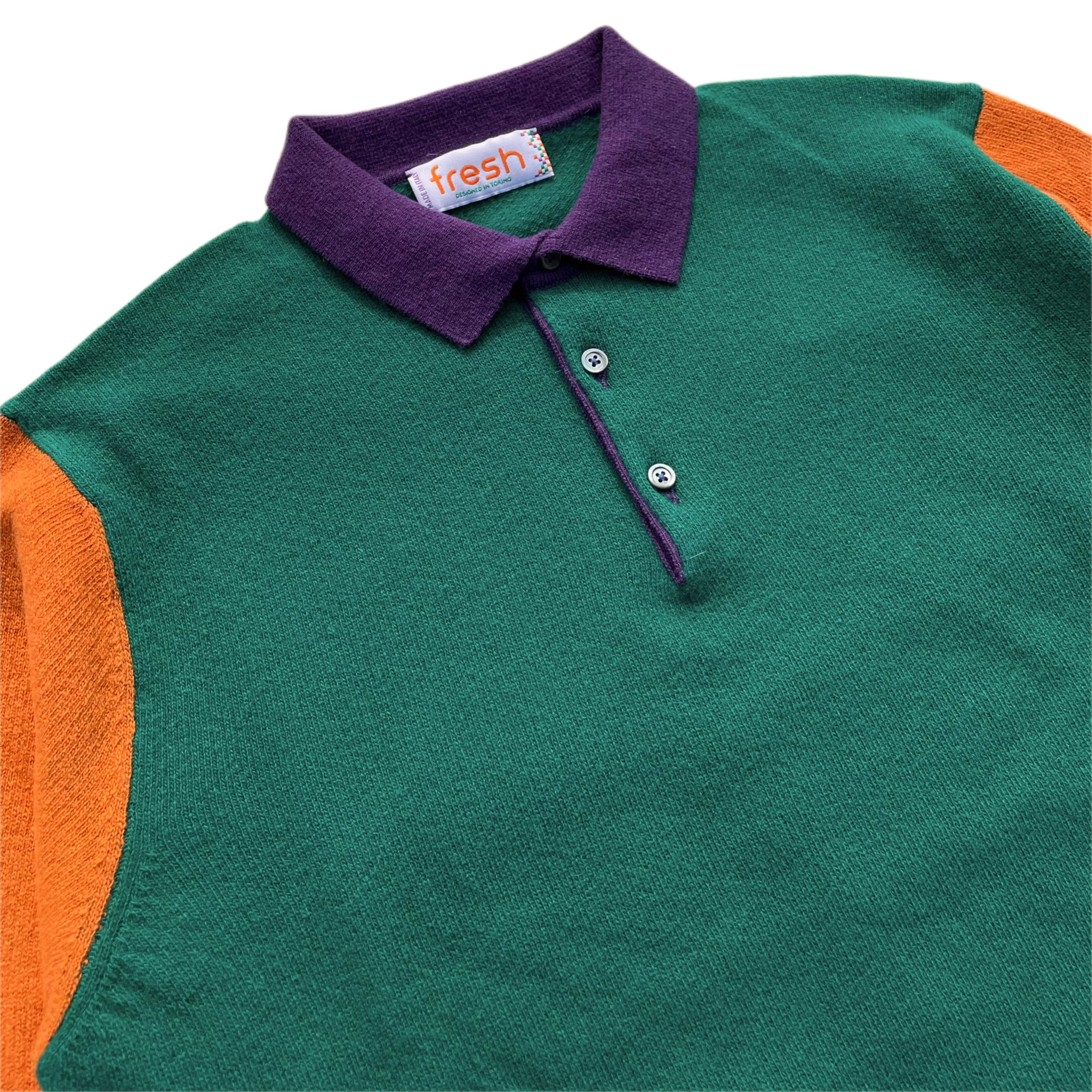 FRESH Delon Knitted Wool Polo Sweater