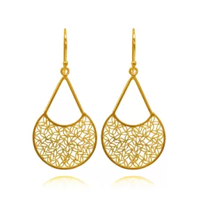 FUSION GOLD MEDIUM EARRINGS FILIGREE