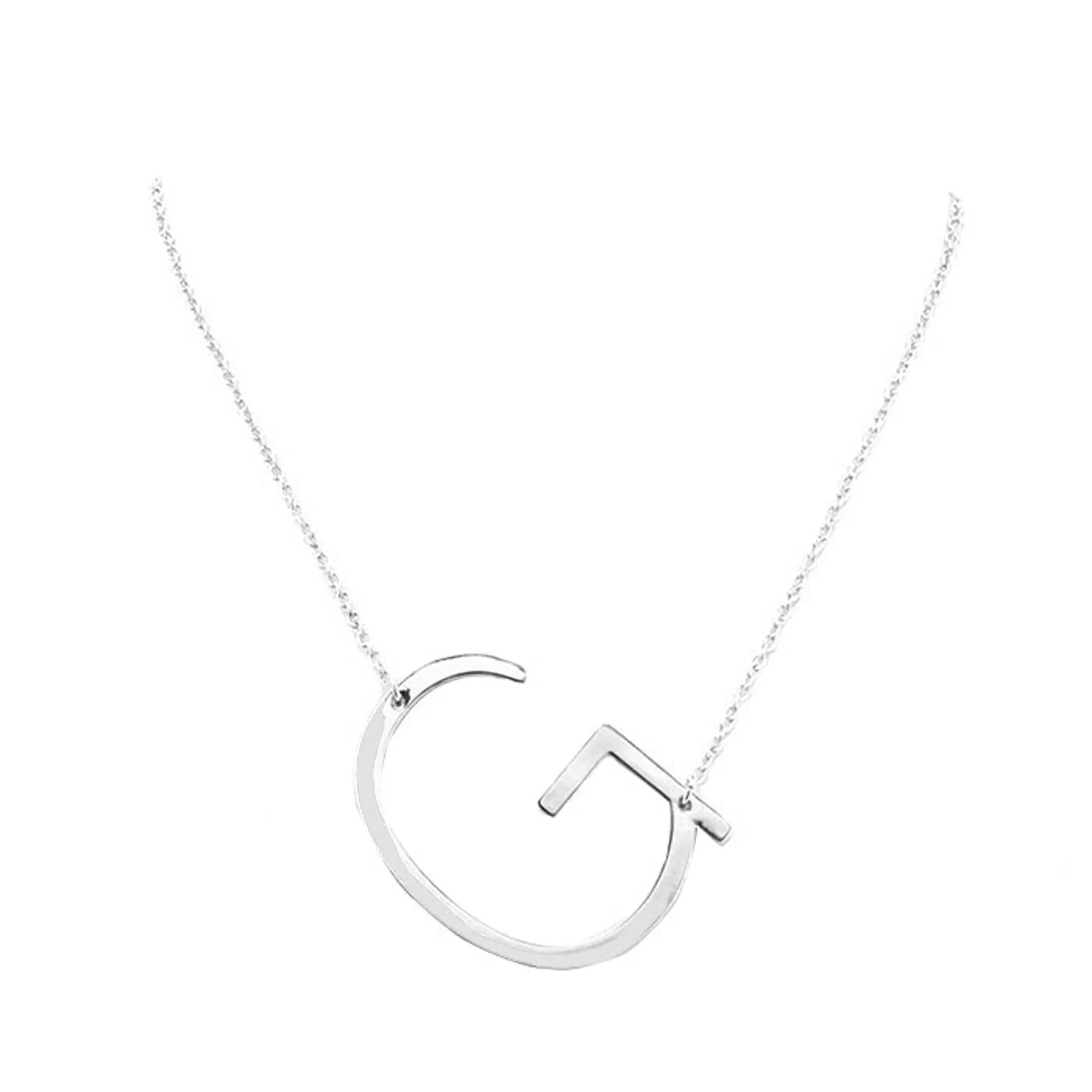 G  Monogram Metal Pendant Necklace