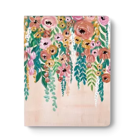 Hanging Florals Layflat Lined Journal Notebook 8.5x11in Elyse Breanne Design