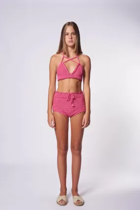 Hiedra Bikini Bottom in Pink