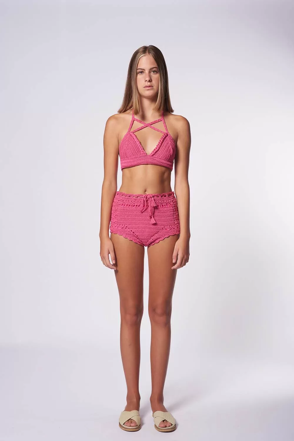 Hiedra Bikini Bottom in Pink