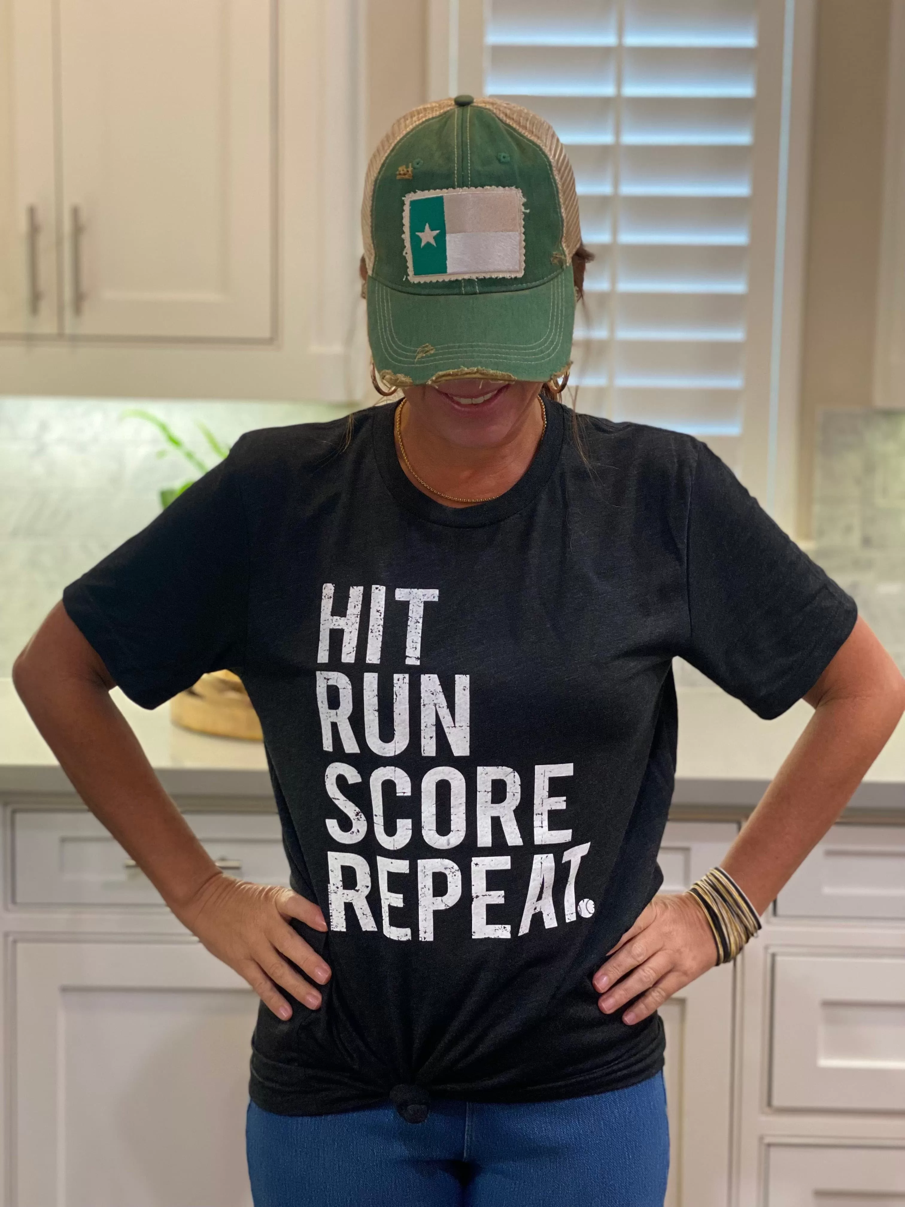 Hit Run Score Repeat Tee Shirt