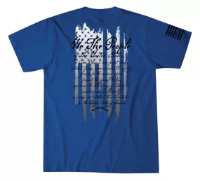 'Howitzer' Men's Blessings of Liberty Short Sleeve Tee - Cobalt Blue