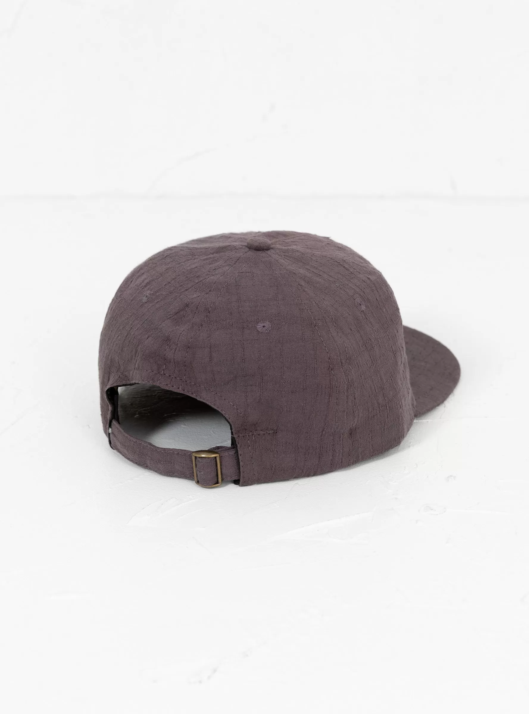 Japanese Cotton Dobby 5 Panel Cap Brown