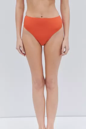 Jenna Plissé High Waist Bikini Bottom - Mango