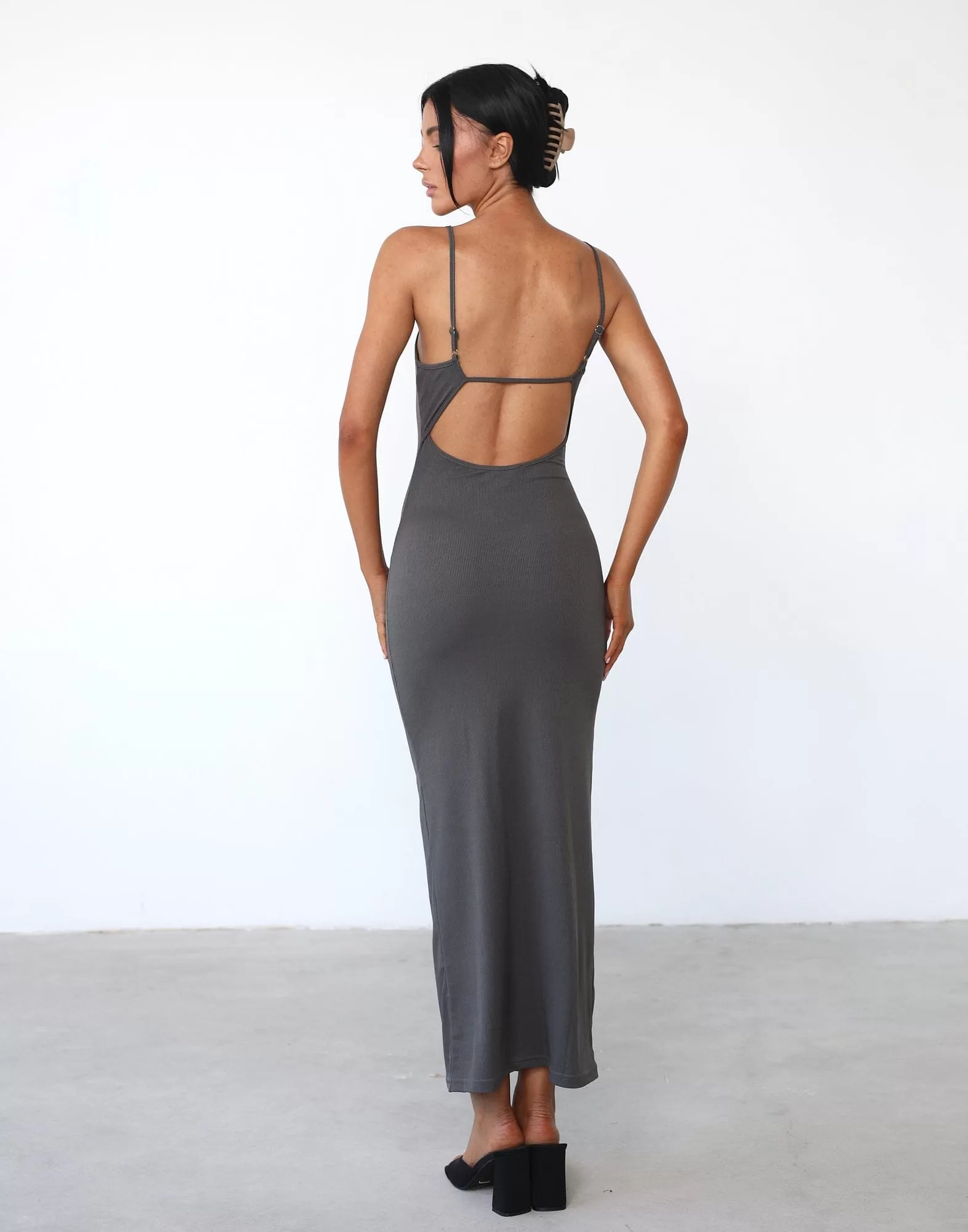 Joan Maxi Dress (Charcoal)