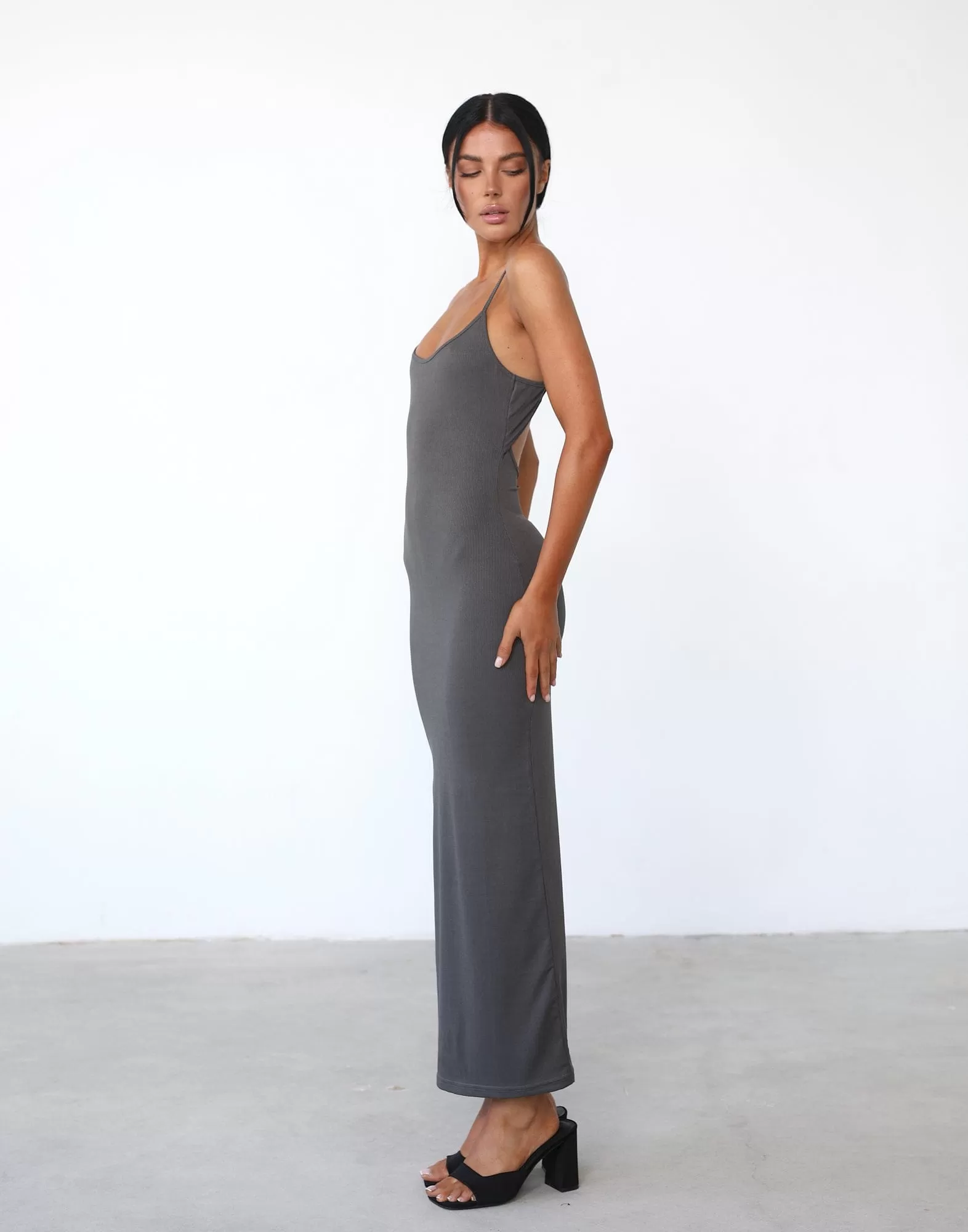 Joan Maxi Dress (Charcoal)