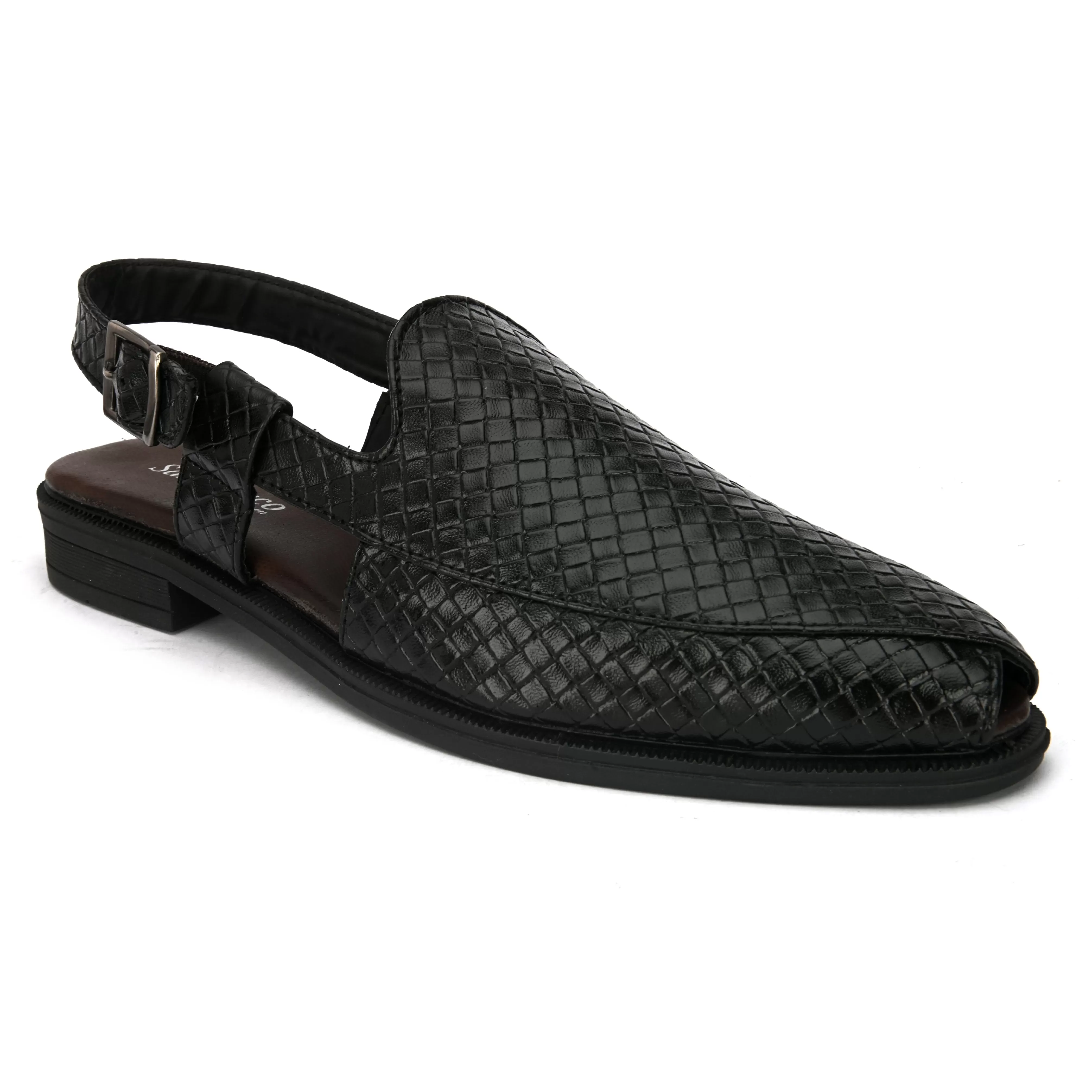 Joraah Black Shoe-Style Sandals