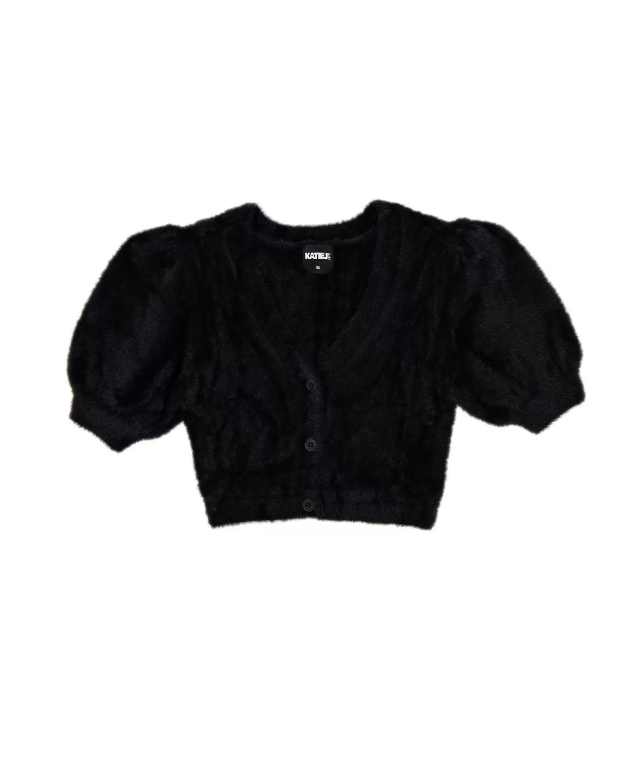 Katie J NYC Juniors Mara Puff Sleeve Cardigan